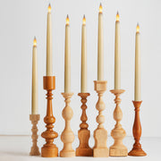 11" Ivory Taper Flameless LED Candle Lights, On/Off Button - West Ivory LED Lighting