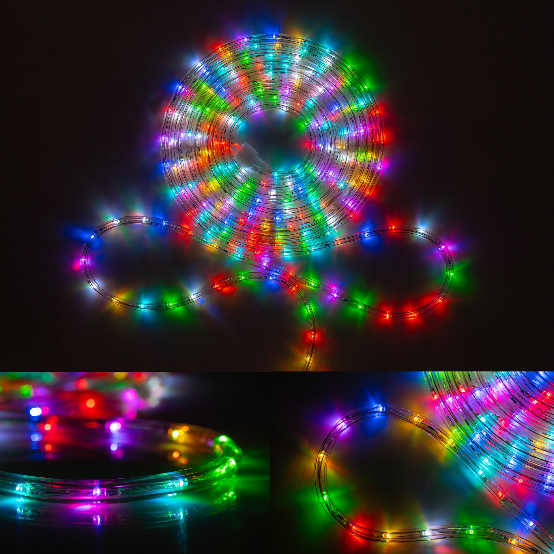 LED 10 Color Changing Rope Light 12-Modes w/ Remote Outdoor Lighting - West Ivory LED Lighting