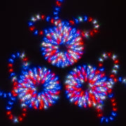 LED 10 Color Changing Rope Light 12-Modes w/ Remote Outdoor Lighting - West Ivory LED Lighting