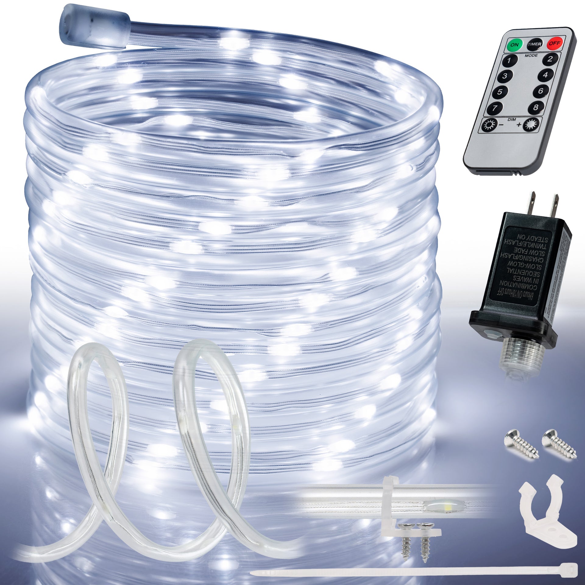 LED String Lights with Protective Tubing Outdoor Lighting - West Ivory LED Lighting