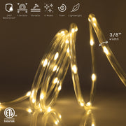 LED String Lights with Protective Tubing Outdoor Lighting - West Ivory LED Lighting