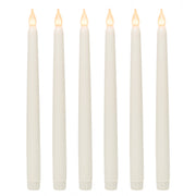 11" Ivory Taper Flameless LED Faux Wax Candle Lights - West Ivory LED Lighting