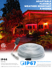 LED String Lights with Protective Tubing Outdoor Lighting - West Ivory LED Lighting