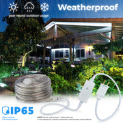 LED Rope Lights Outdoor Lighting, 8 modes - West Ivory LED Lighting