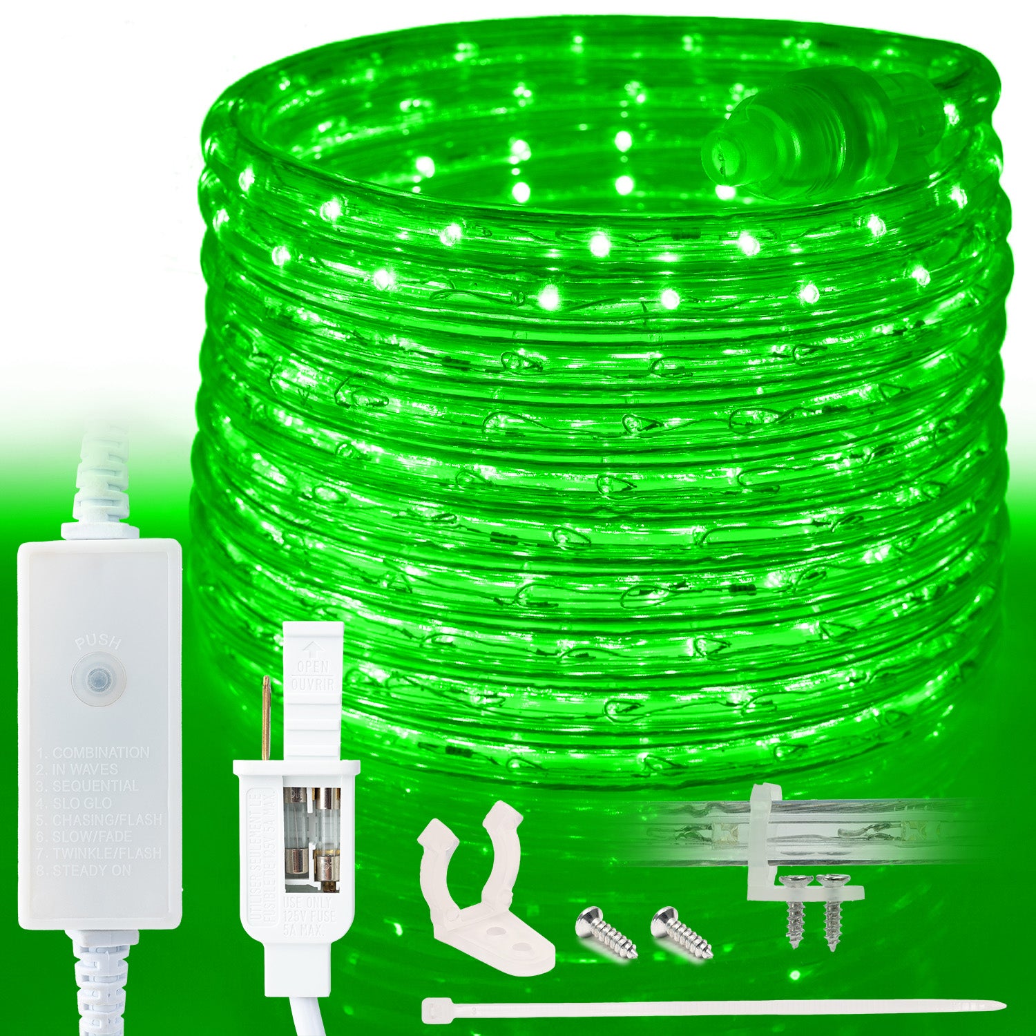 LED Rope Lights Outdoor Lighting, 8 modes - West Ivory LED Lighting