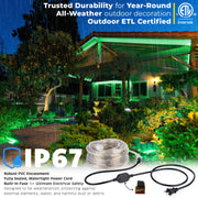 LED Rope Lights Outdoor Lighting, Outdoor ETL Certified, IP67 - West Ivory LED Lighting
