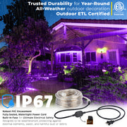 LED Rope Lights Outdoor Lighting, Outdoor ETL Certified, IP67 - West Ivory LED Lighting