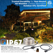 LED Rope Lights Outdoor Lighting, Outdoor ETL Certified, IP67 - West Ivory LED Lighting