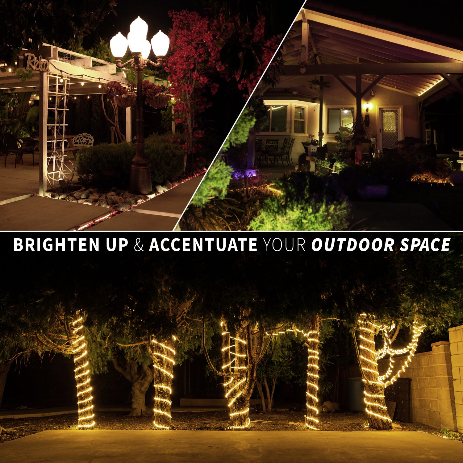 LED Rope Lights Outdoor Lighting, Outdoor ETL Certified, IP67 - West Ivory LED Lighting