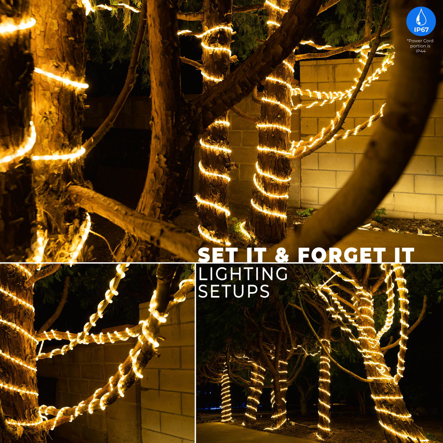LED Rope Lights Outdoor Lighting, Outdoor ETL Certified, IP67 - West Ivory LED Lighting