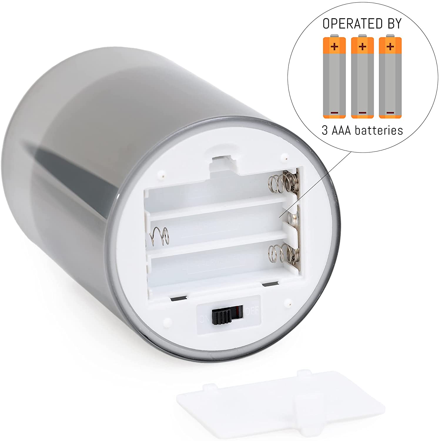 LED METALLIC MIRRORED GLASS FLICKERING FLAMELESS CANDLES - SET OF 3 (4" 5" 6") WITH REMOTE CONTROL - West Ivory LED Lighting