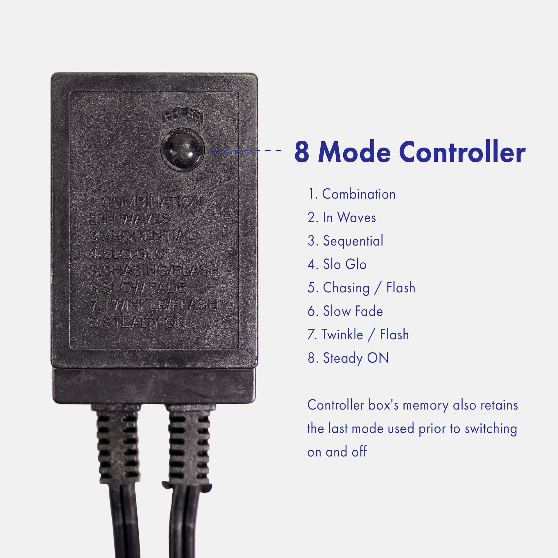 Warm White 1/2" LED Rope Lights with 8 Lighting Modes Controller, IP65, Linkable - West Ivory LED Lighting