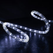 Cool White 1/2" LED Rope Lights with 8 Lighting Modes Controller, IP65, Linkable - West Ivory LED Lighting