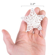 10 LED Metal Covered Stars String Fairy Light 6 feet  Battery Powered, Warm White - West Ivory LED Lighting