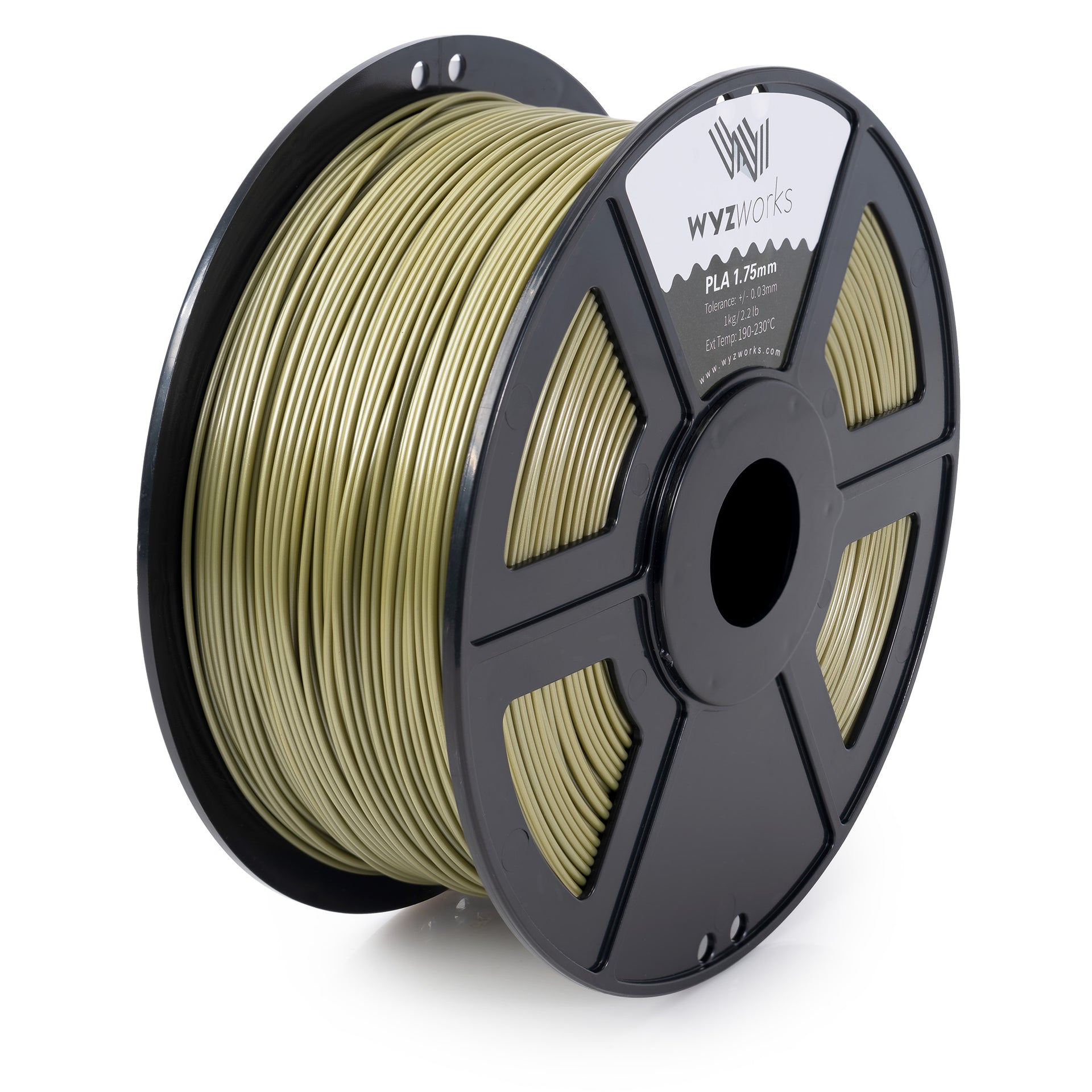 WYZworks PLA 1.75 3D Filament - West Ivory LED Lighting 