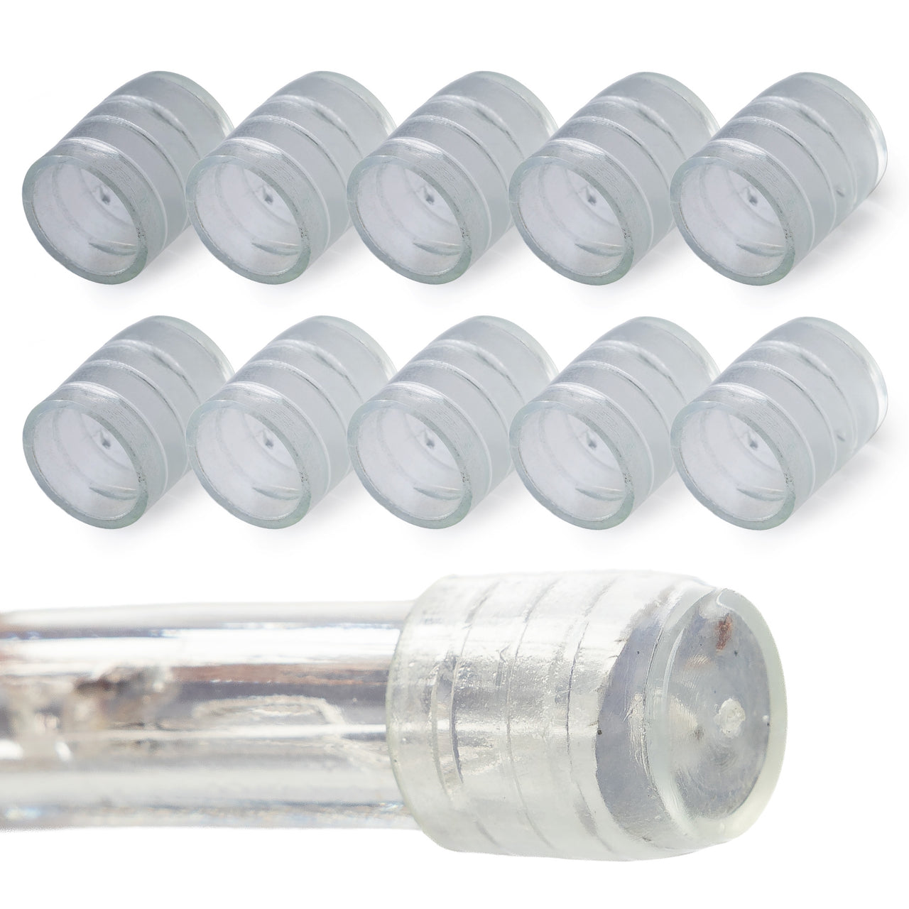 3/8 Inch LED Rope Light End Caps - End Plugs for Lighting Strands - West Ivory LED Lighting 