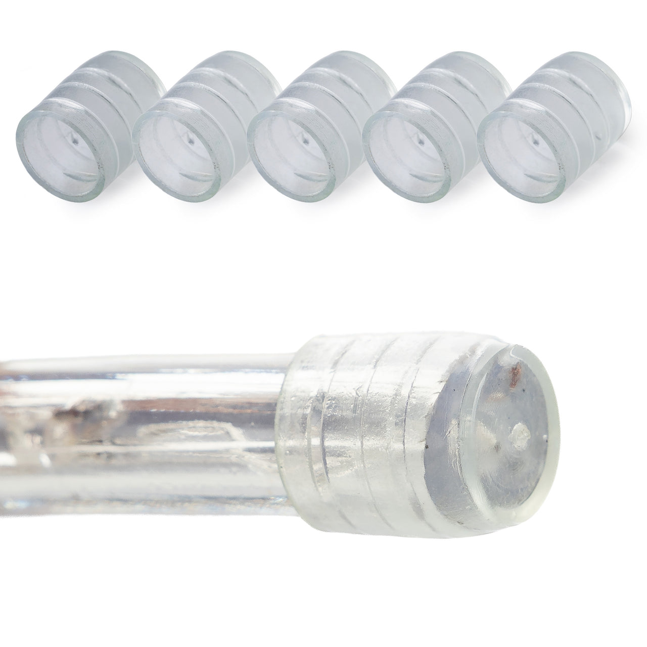 3/8 Inch LED Rope Light End Caps - End Plugs for Lighting Strands - West Ivory LED Lighting 