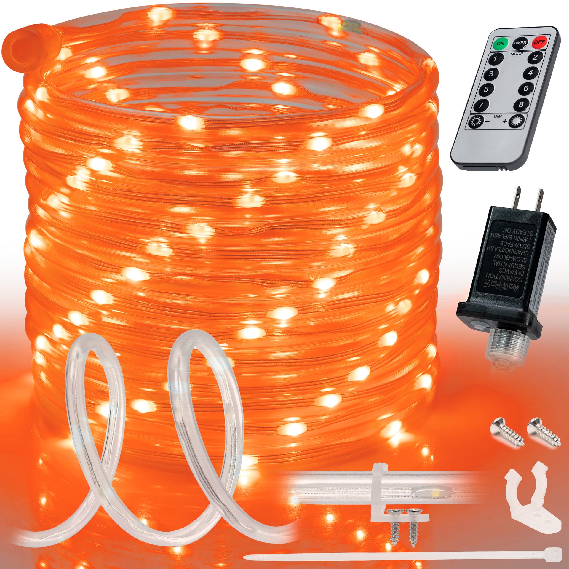 LED String Lights with Protective Tubing Outdoor Lighting - West Ivory LED Lighting 