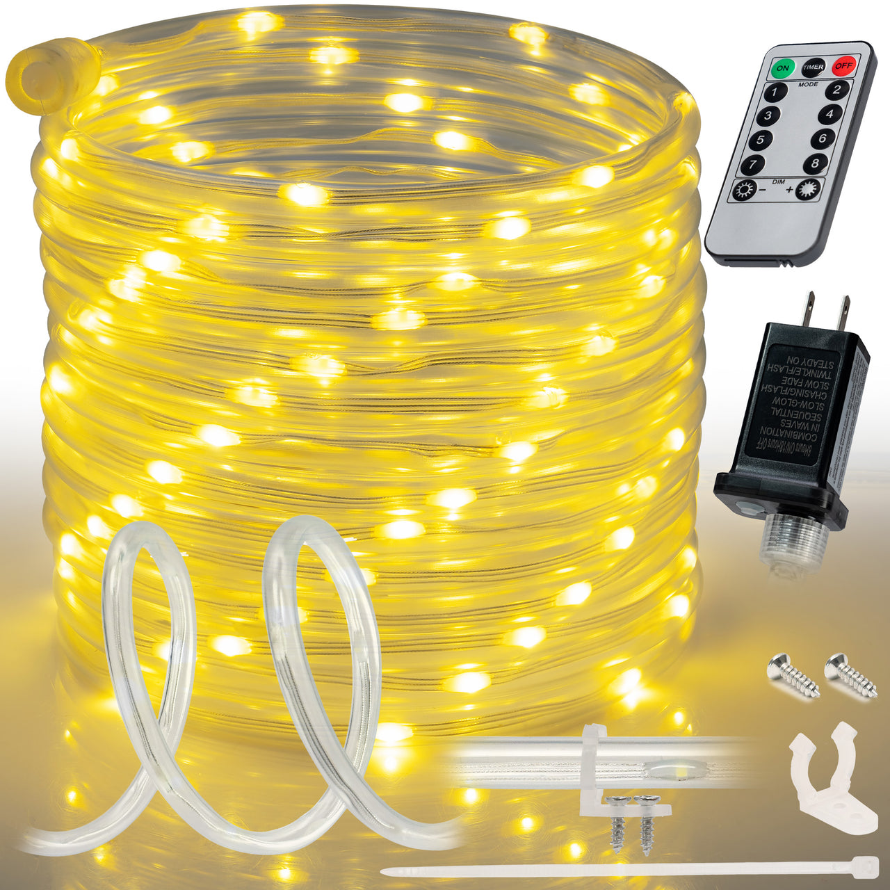 LED String Lights with Protective Tubing Outdoor Lighting - West Ivory LED Lighting 