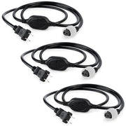 5ft LED Rope Light Power Cord with Connector Cap – 3/8" 2-Wire, Supports up to 300ft - West Ivory LED Lighting 