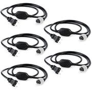 5ft LED Rope Light Power Cord with Connector Cap – 3/8" 2-Wire, Supports up to 300ft - West Ivory LED Lighting 