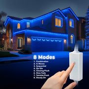 LED Rope Lights Outdoor Lighting, 8 modes - West Ivory LED Lighting 