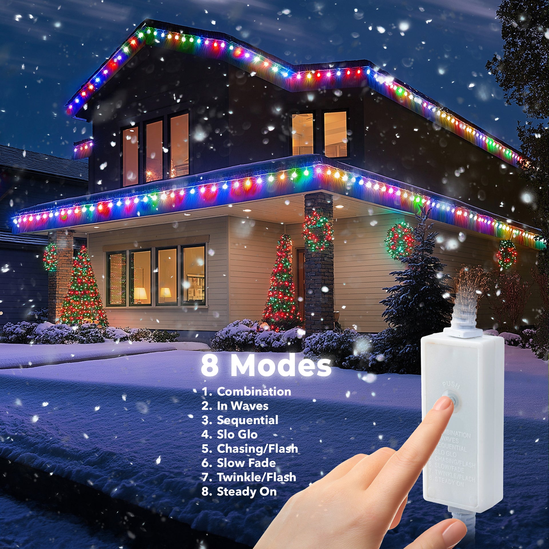 LED Rope Lights Outdoor Lighting, 8 modes - West Ivory LED Lighting 