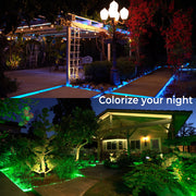 SMD 5050 LED Flexible Dimmable Indoor/Outdoor Light Strip (16 Colors) with Remote and LED Controller/IR Receiver - West Ivory LED Lighting 