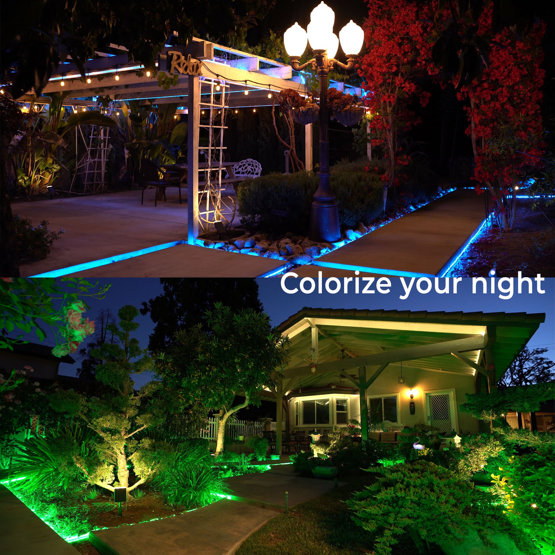 SMD 5050 LED Flexible Dimmable Indoor/Outdoor Light Strip (16 Colors) with Remote and LED Controller/IR Receiver - West Ivory LED Lighting 