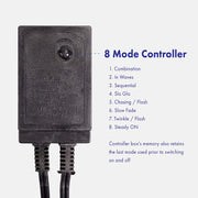 Green 1/2" LED Rope Lights with 8 Lighting Modes Controller, IP65, Linkable - West Ivory LED Lighting 