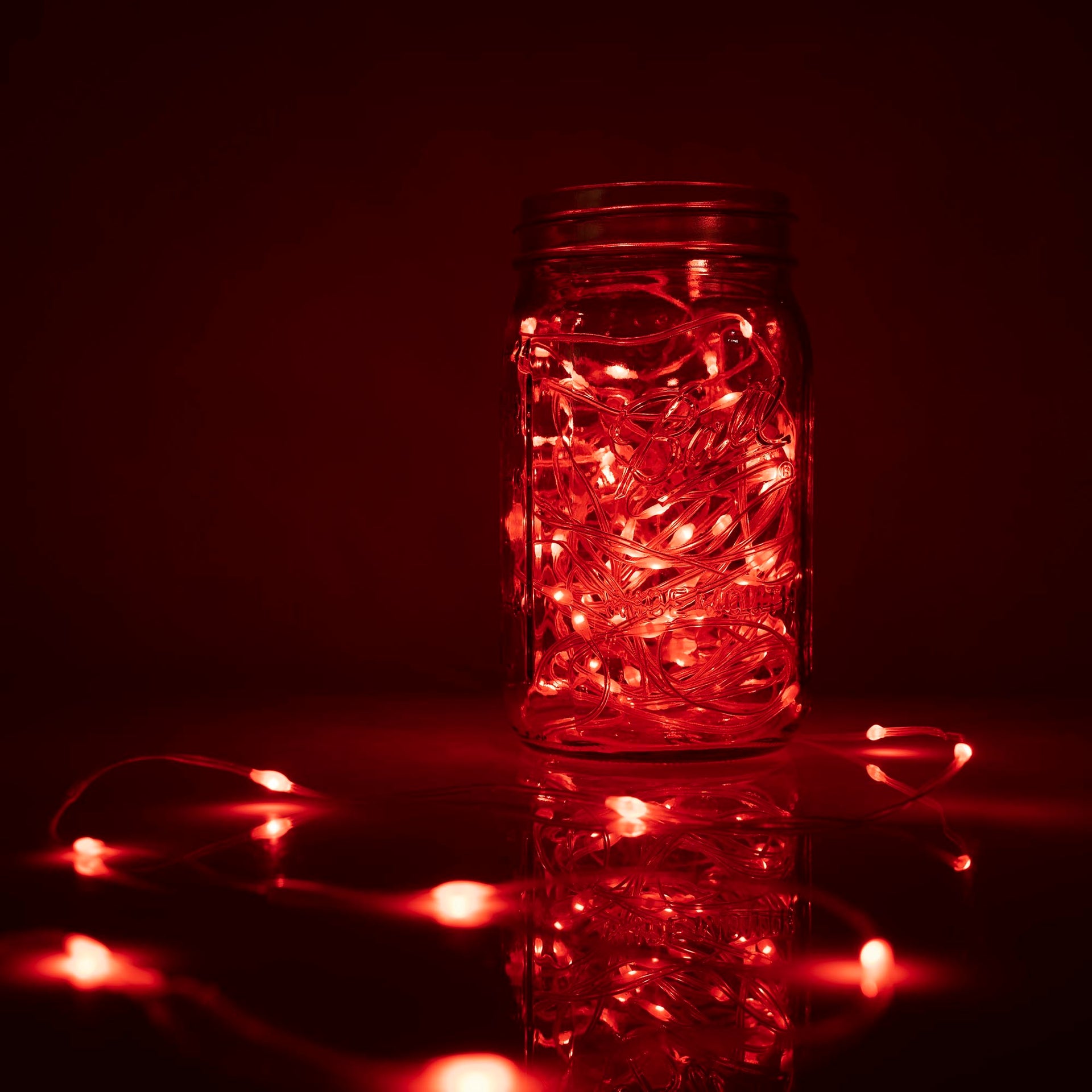 RED FLEXI Ribbon LED String Lights 33ft 100 LEDs 8 Modes w/6H Timer Waterproof - West Ivory LED Lighting 