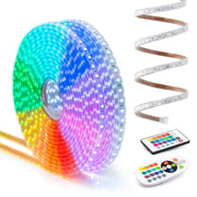 SMD 5050 LED Flexible Dimmable Indoor/Outdoor Light Strip (16 Colors) with Remote and LED Controller/IR Receiver - West Ivory LED Lighting 